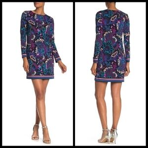 💕TRINA TURK💕 Paisley Print Long Sleeve Dress